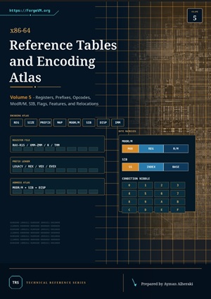 x86-64 Reference Tables and Encoding Atlas cover